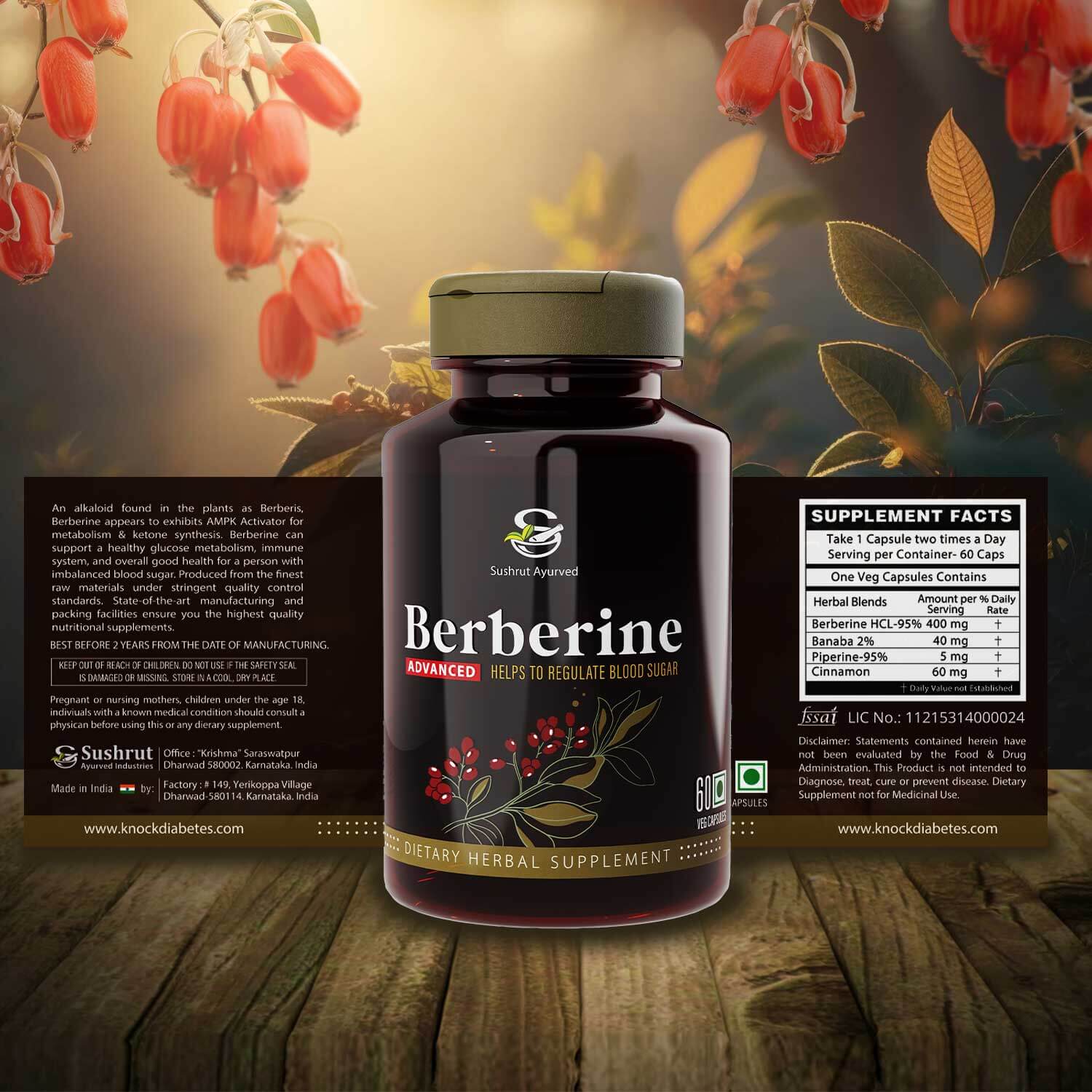 Berberine Advanced Dietary Herbal Supplement