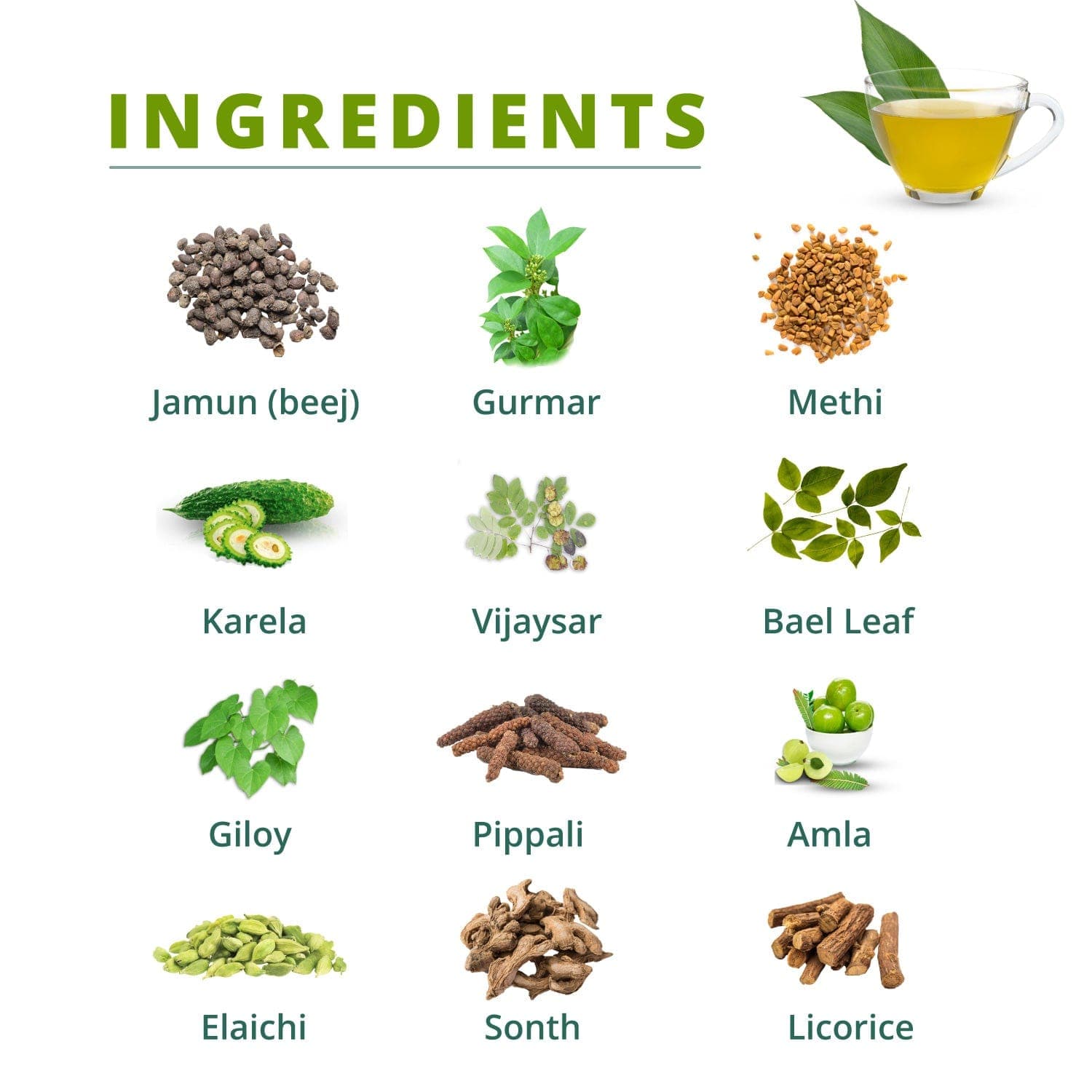 TEAGLASS INGREDIENTS
