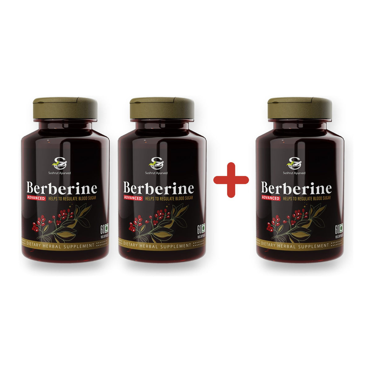 Berberine Advanced 500 mg capsules, berberine supplement