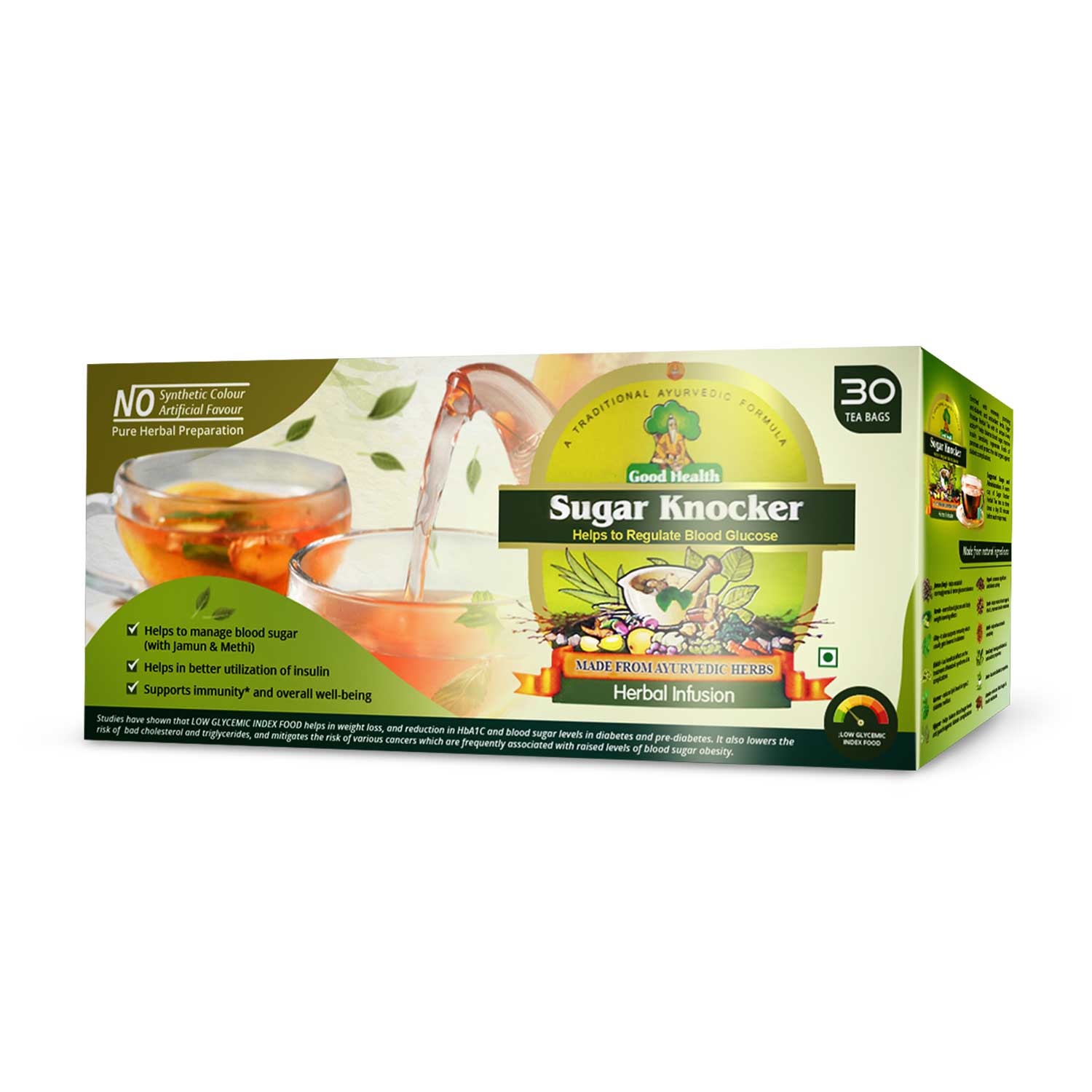 Sugar Knocker Buy 2+ Get 1 FREE with Sugar Knocker Herbal Tea (30 Tea Bags)