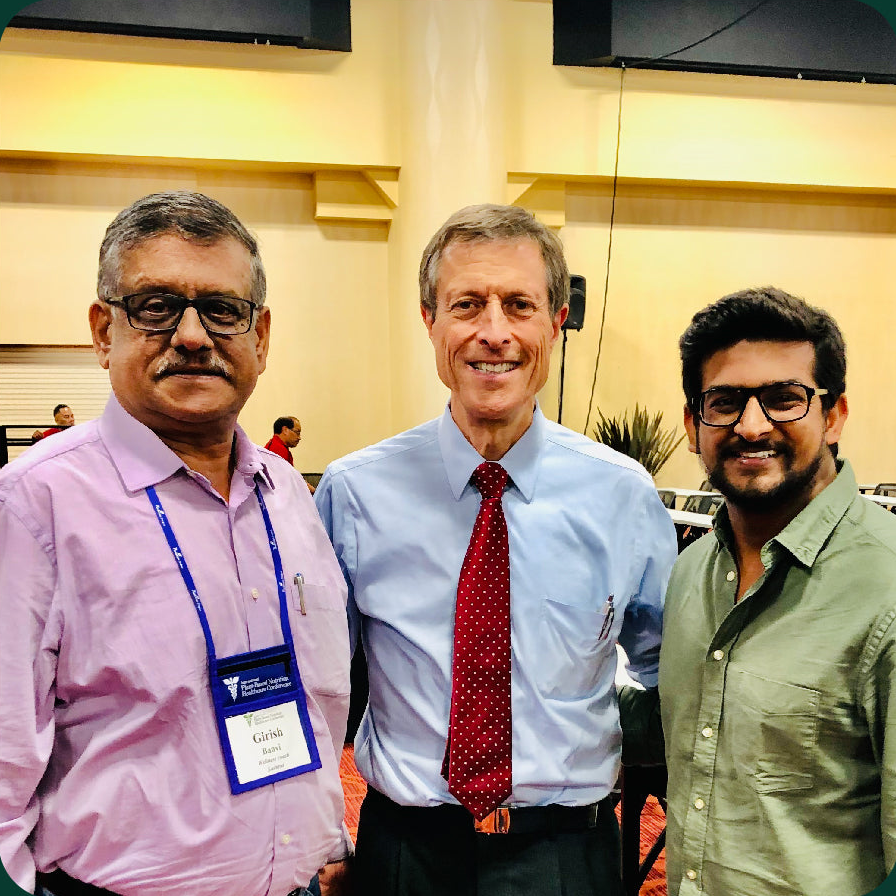 Dr Neal Barnard, MD, FACC with Dr Aniket Banvi