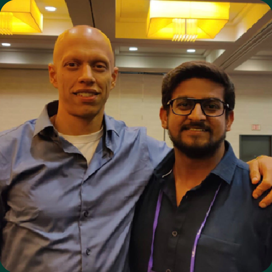 Cyrus Khambatta, PhD with Dr Aniket Banvi