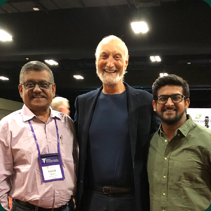 Dr Michael Klaper, MD with Dr Aniket Banvi