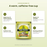 Sugar Knocker Herbal Tea at a glance: 12 herbs and spices, caffeine-free, ready in 5 minutes