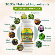 Herbal ingredients used in Sugar Knocker Ayurvedic capsules for blood sugar support